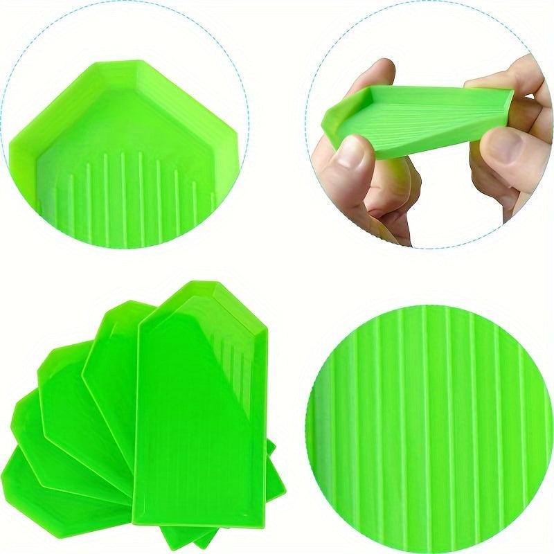 10pcs Plastic Beaded Sorting Trays Diamond Painting Tool Accessories