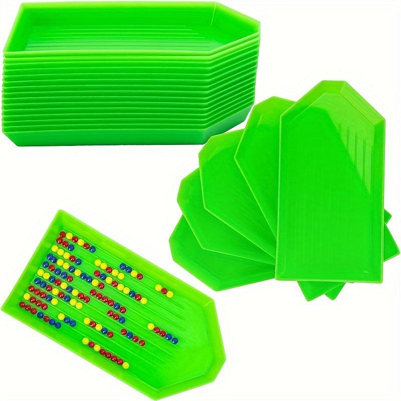 10pcs Plastic Beaded Sorting Trays Diamond Painting Tool Accessories