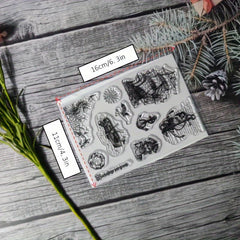 Character Theme Stamp Set for DIY Card Making