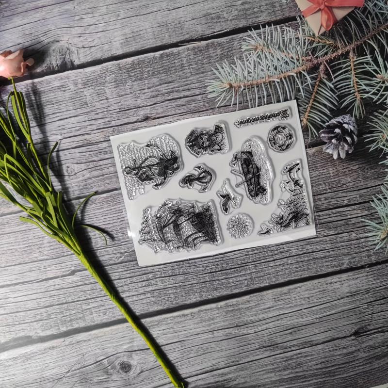 Character Theme Stamp Set for DIY Card Making