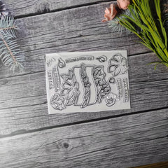 Flower Stamp for DIY Hand Account Card Making