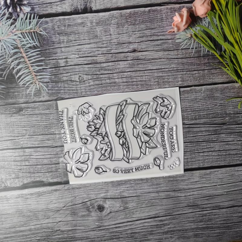 Flower Stamp for DIY Hand Account Card Making
