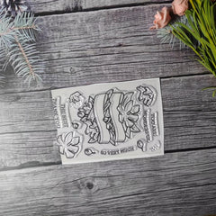 Flower Stamp for DIY Hand Account Card Making