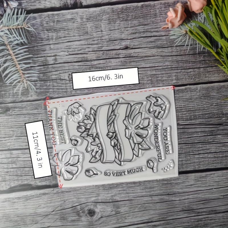 Flower Stamp for DIY Hand Account Card Making
