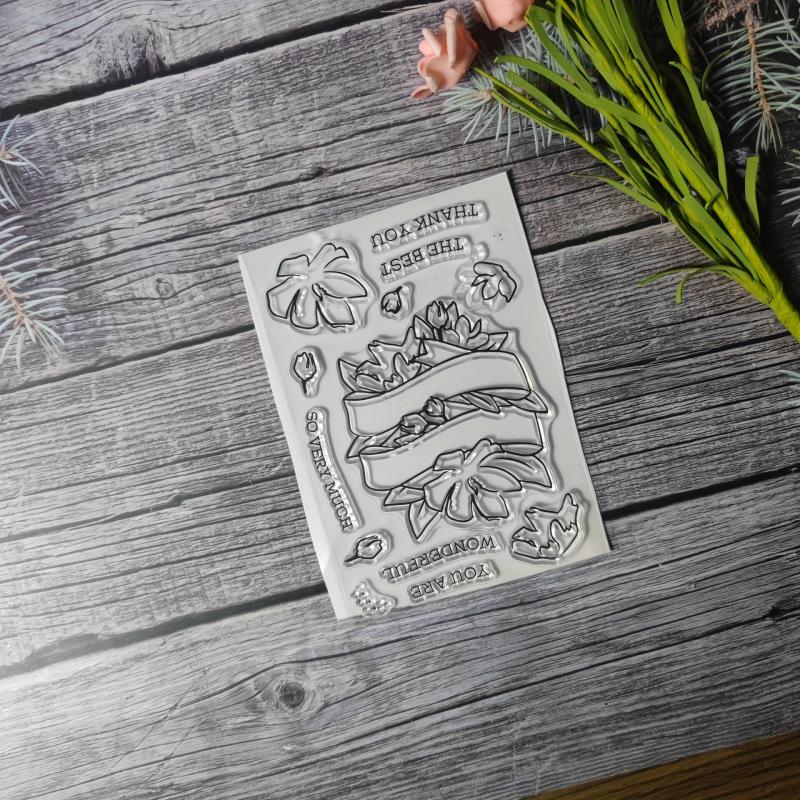 Flower Stamp for DIY Hand Account Card Making