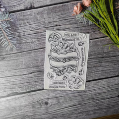 Flower Stamp for DIY Hand Account Card Making