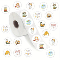 Cartoon Cat 500pcs Waterproof Stickers for Cell Phone Mug Laptop Luggage
