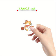 Cartoon Cat 500pcs Waterproof Stickers for Cell Phone Mug Laptop Luggage
