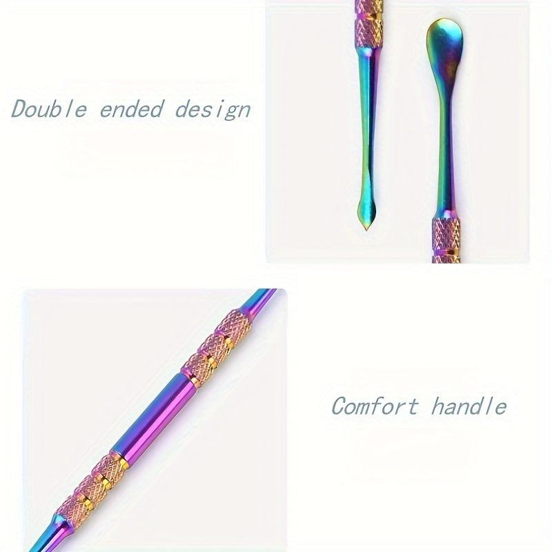 Stainless Steel Colored Wax Carving Tool Spoon Double Head Carving Spoon