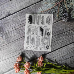 Plant Theme Stamp For DIY Hand Account Card Making