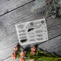 Plant Theme Stamp For DIY Hand Account Card Making