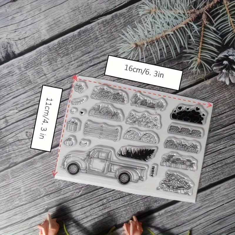 Plant Theme Stamp For DIY Hand Account Card Making