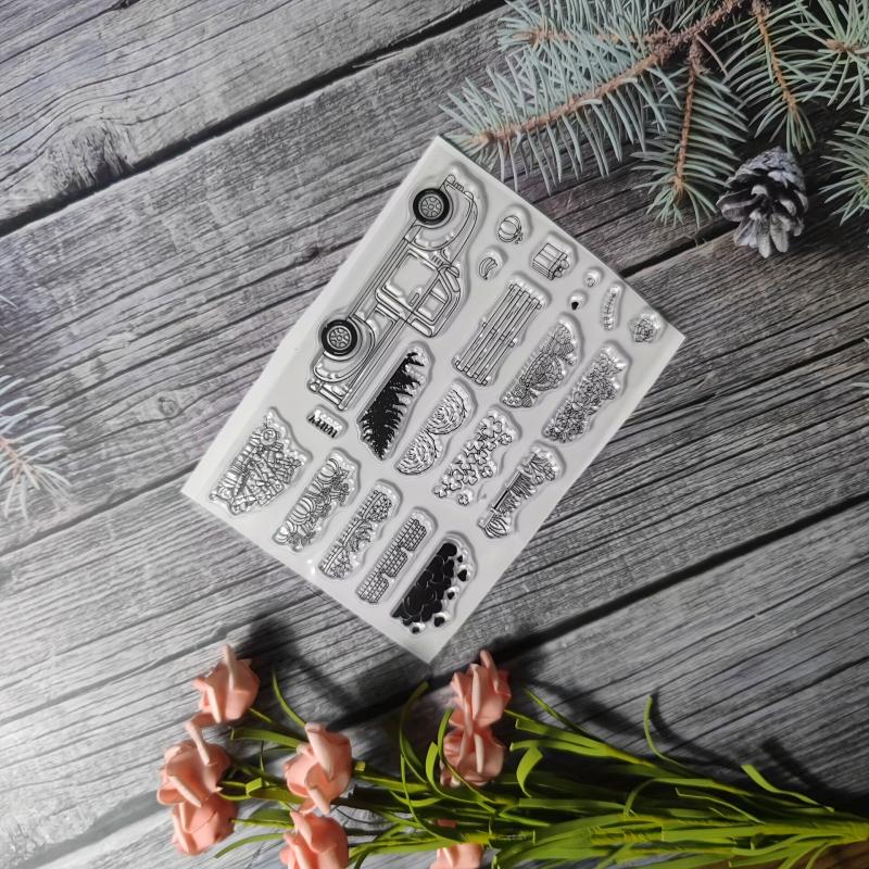 Plant Theme Stamp For DIY Hand Account Card Making