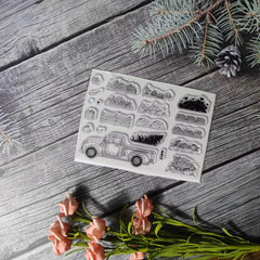 Plant Theme Stamp For DIY Hand Account Card Making