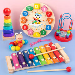 Montessori Wooden 8-Degree Piano Set for Toddlers - Educational Toy