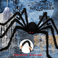 Halloween Giant Spider Decorations Outdoor Realistic Hairy Scary Big Spiders