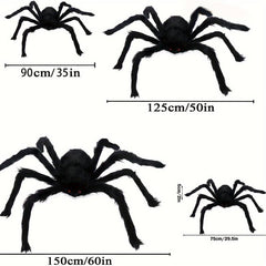 Halloween Giant Spider Decorations Outdoor Realistic Hairy Scary Big Spiders