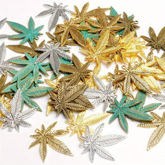 30pcs Maple Leaves Charms Pendants Vintage Alloy Tree Leaves DIY Jewelry