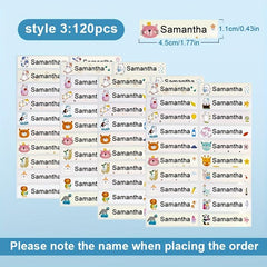 Custom Name Sticker Waterproof Personal Office Supplies