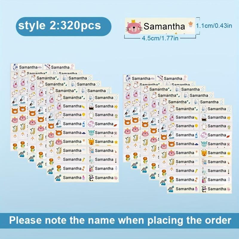 Custom Name Sticker Waterproof Personal Office Supplies