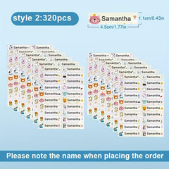 Custom Name Sticker Waterproof Personal Office Supplies