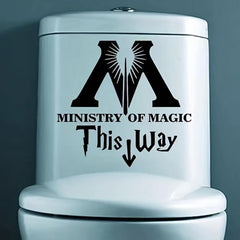 Minister Of Magic Letter Toilet Sticker Decal