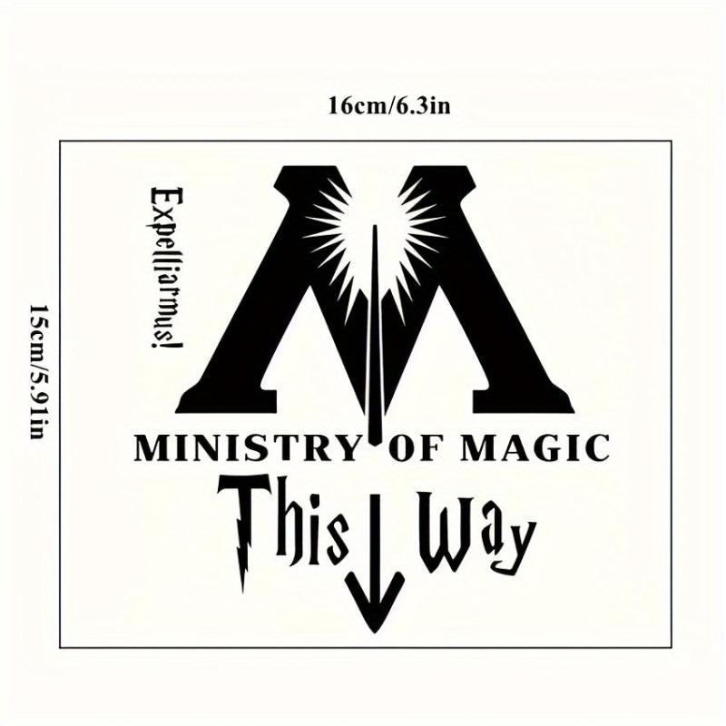 Minister Of Magic Letter Toilet Sticker Decal