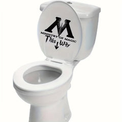 Minister Of Magic Letter Toilet Sticker Decal