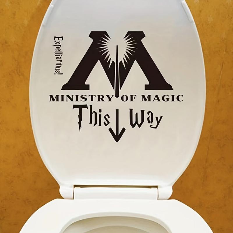 Minister Of Magic Letter Toilet Sticker Decal