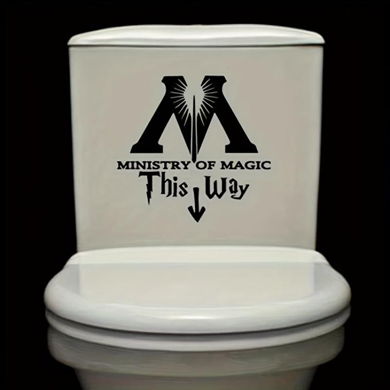 Minister Of Magic Letter Toilet Sticker Decal