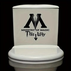 Minister Of Magic Letter Toilet Sticker Decal