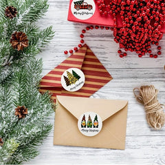 500pcs Christmas Gift Stickers Tags Christmas Gnome Stickers