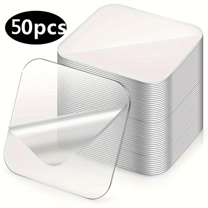 50pcs Square Nano Double Sided Tape Sticker