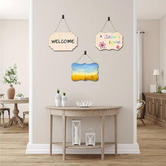 DIY Wooden Shop Door Sign With Painting Decor Plaques