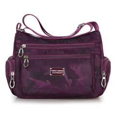 Camouflag Women Shoulder Messenger Bag Waterproof Nylon Oxford Crossbody Bag
