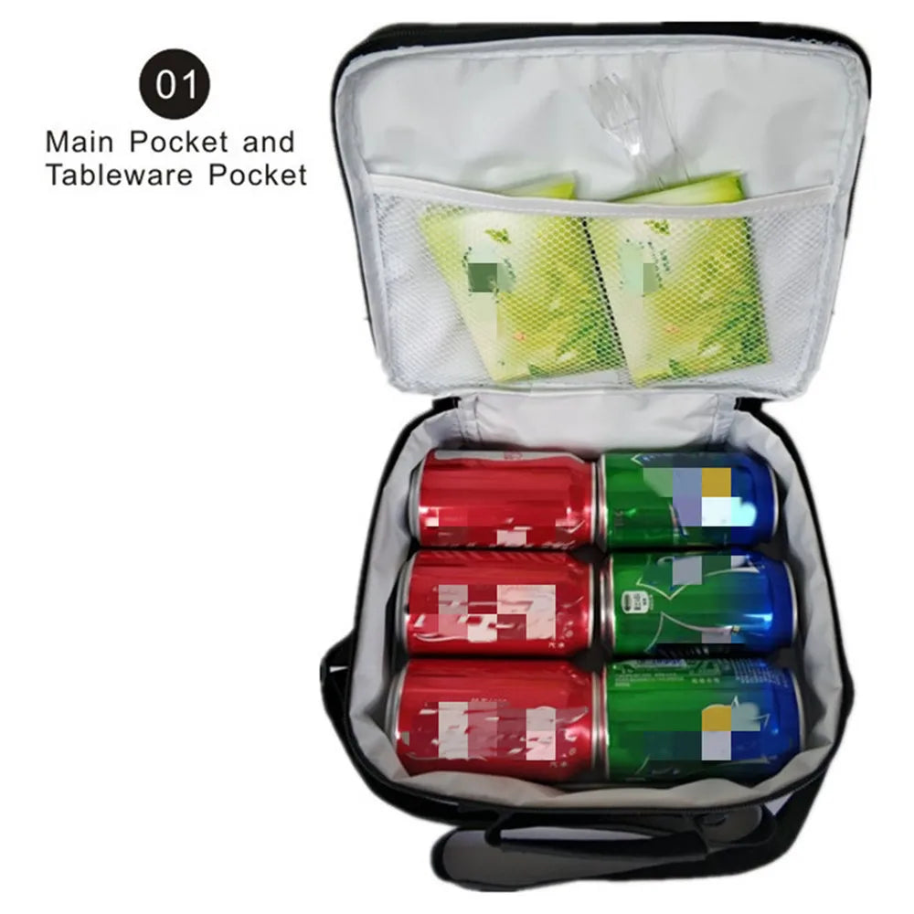 Camouflage Lunch Bag Boys Girl Portable Lunch Bag Men Women Thermal Food Picnic