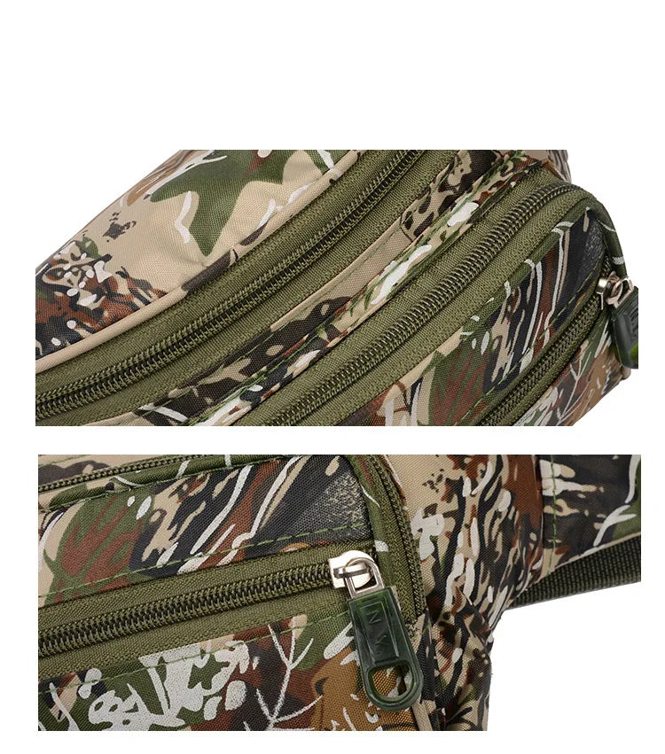 Camouflage Men Shoulder Bag Waterproof Military Belt Cross Bag Waist Bag