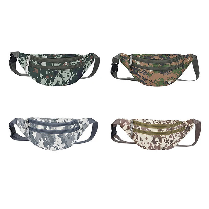 Camouflage Men Waist Pack Male Waist Belt Bags Durable Fanny Canvas
