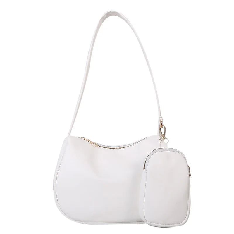 Women's Candy Bag PU Leather Shoulder Tote Handbag Purse