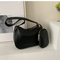 Women's Candy Bag PU Leather Tote Shoulder Handbag