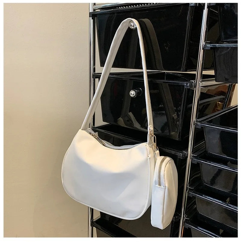 Women's Candy Bag PU Leather Tote Shoulder Handbag