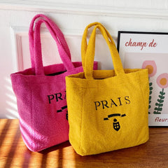 Plush Women's Shoulder Bag Large Capacity Handbag