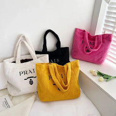 Plush Women's Shoulder Bag Large Capacity Handbag