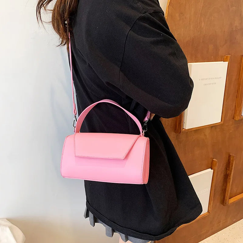 Solid Shoulder Messenger Bags Women Hand Bags Clutch Purses