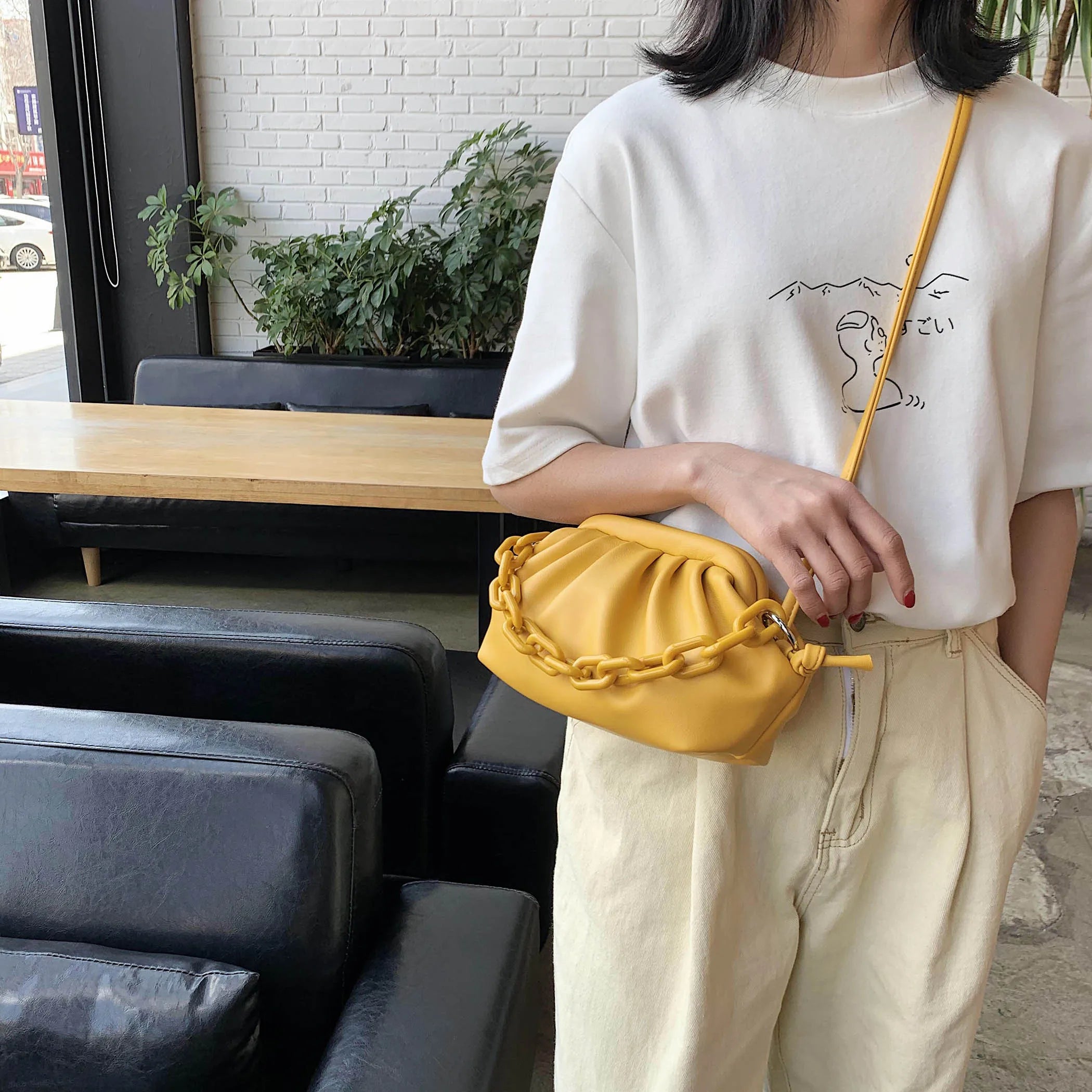 Candy PU Leather Shoulder Messenger Bag Small Crossbody Handbag Purse