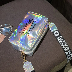 Mini Laser Crossbody Bag Candy Colors PVC Jelly Small Tote Messenger Bags