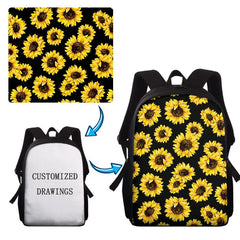 Cannabis Leaf School Bag Cartoon Sloth Students Book Daypack