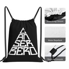 Canserbero Drawstring Bags Gym Bag Bookbag Foldable Large Capacity