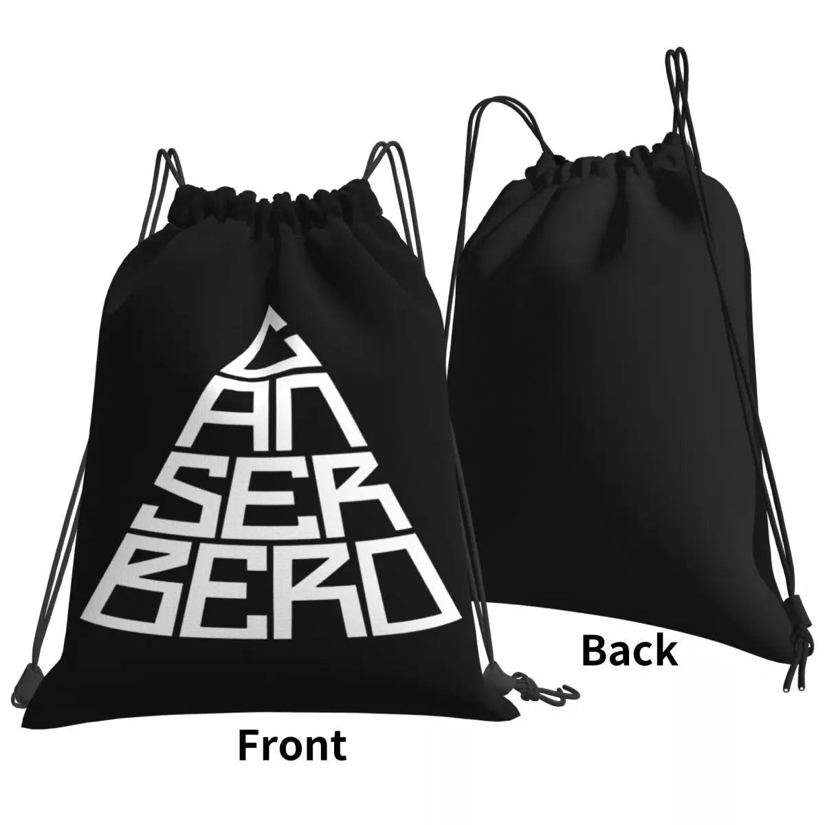 Canserbero Drawstring Bags Gym Bag Bookbag Foldable Large Capacity