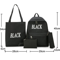 Girls Princess School Backpack Set 4pcs